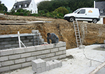 Réalisation des fondations à Villers-en-Haye